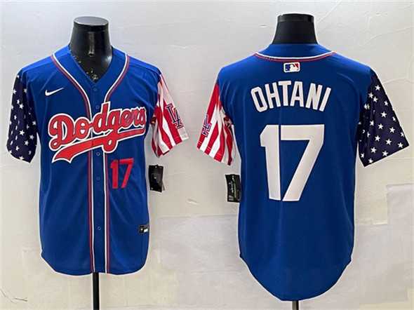 Men%27s Los Angeles Dodgers #17 Shohei Ohtani Royal Limited Stitched Jersey->los angeles dodgers->MLB Jersey